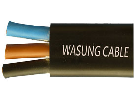 Flat rubber cable(3cores)